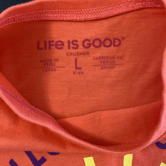Life is Good Kids Crusher Tee Hello Sunshine ☀️ Size Large - Picture 2 of 8